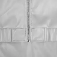 Бомбер из искусственной кожи Univer, серый, размер XS/S