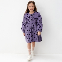 Платье детское вельветовое KAFTAN "Горошек" р.30 (98-104 см) Платье детское вельветовое KAFTAN "Горошек" р.30 (98-104 см)