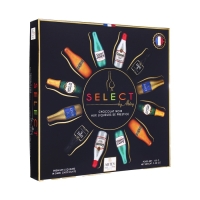 Новый год. Шоколад фигурный BO&Icirc;TE SELECT BY ABTEY, с алкогольной начинкой, ассорти, 13 г