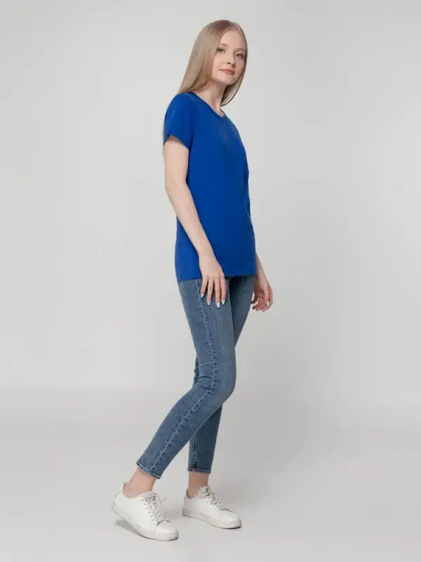 Футболка женская T-bolka Lady ярко-синяя, размер S Футболка женская T-bolka Lady ярко-синяя, размер S