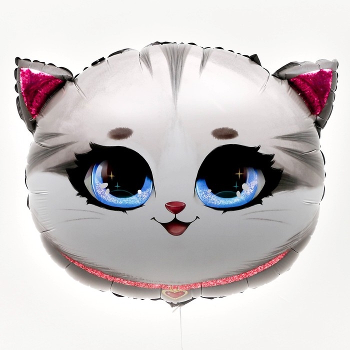Воздушный шар фольгированный 24" &laquo;Котик&raquo;, набор 3 шт.