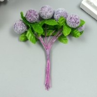 Тычинки для цветов "Шарик мохнатый фиолетовый" d=1,5-2 см 1 букет=10 шт 10 см Тычинки для цветов "Шарик мохнатый фиолетовый" d=1,5-2 см 1 букет=10 шт 10 см