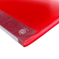 Папка с 60 вкладышами А4, 500 мкм, Calligrata, карман на корешке, красная Папка с 60 вкладышами А4, 500 мкм, Calligrata, карман на корешке, красная