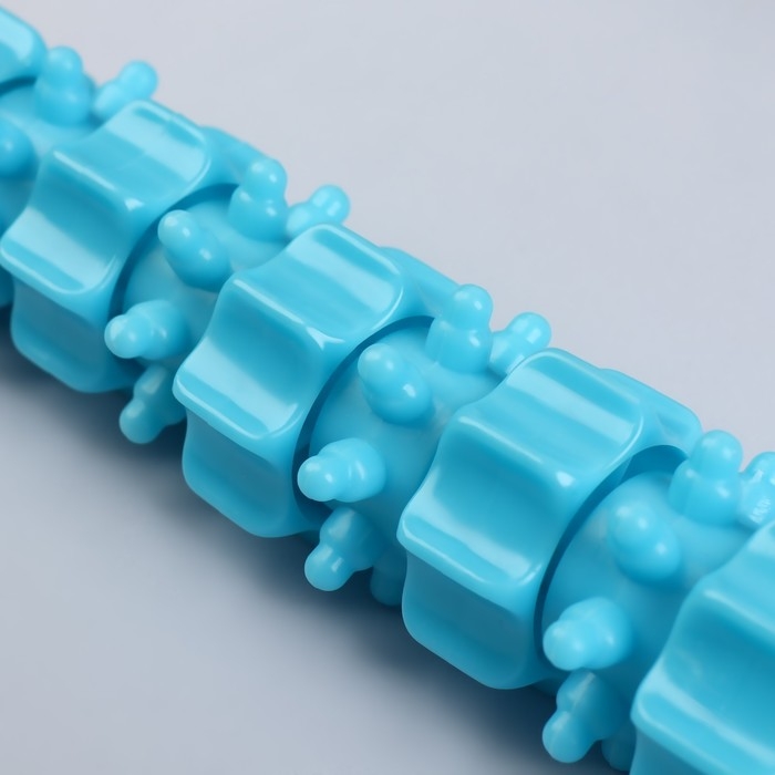 Массажёр «Скалка», универсальный, 37,5 × 4 см, деревянный, 11 колёс, цвет МИКС Массажёр «Скалка», универсальный, 37,5 × 4 см, деревянный, 11 колёс, цвет МИКС