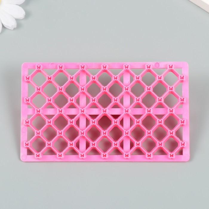 Штамп пластик Штамп пластик "Ромб с бабочками" 12,8х7.5 см