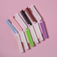 Расчёска складная, 18/9,5 &times; 2 см, цвет МИКС