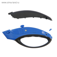 Нож универсальный ТУНДРА, 2К корпус, защита руки, трапециевидное лезвие (2 лезвия), 19 мм Нож универсальный ТУНДРА, 2К корпус, защита руки, трапециевидное лезвие (2 лезвия), 19 мм