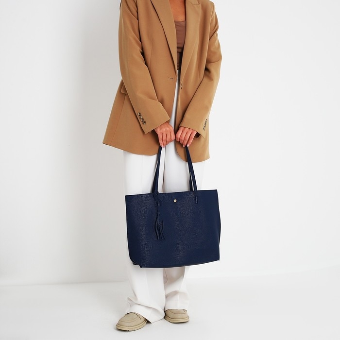 Сумка женская тоут на магните, цвет синий Сумка женская тоут на магните, цвет синий