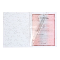 Папка для свидетельства о заключении брака &laquo;Все начинается с любви &raquo;, 23,5 х 31,5 см.