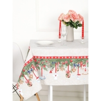 Скатерть Зимние чудеса (12с23) 145х145см, рогожка 170г/м, хл100% Скатерть Зимние чудеса (12с23) 145х145см, рогожка 170г/м, хл100%