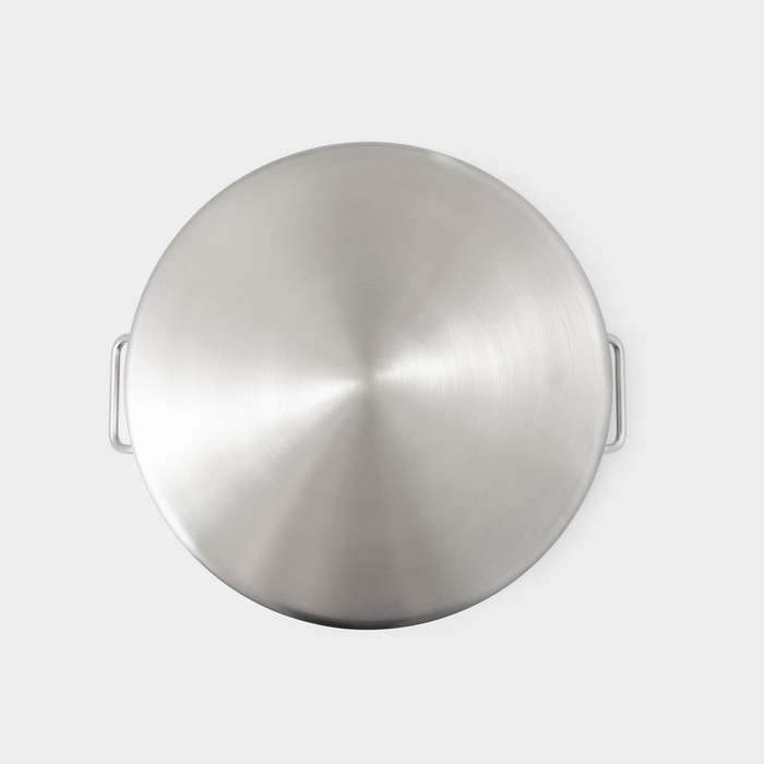 Кастрюля из нержавеющей стали Hanna Kn&ouml;vell HoReCa, 20 л, толщина 0,8 мм, 201 сталь, металлическая крышка