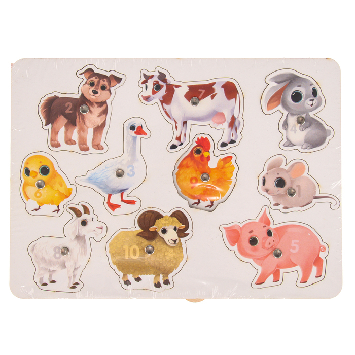Настольная игра. Магнитная рыбалка &laquo;Животные фермы&raquo;