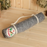 Лежак для бани темный с вышивкой "Все в баню" 150х50 см Лежак для бани темный с вышивкой "Все в баню" 150х50 см