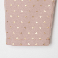 Пижама детская из фланели (рубашка, брюки) KAFTAN "Сердечки", рост 98-104, бежевый