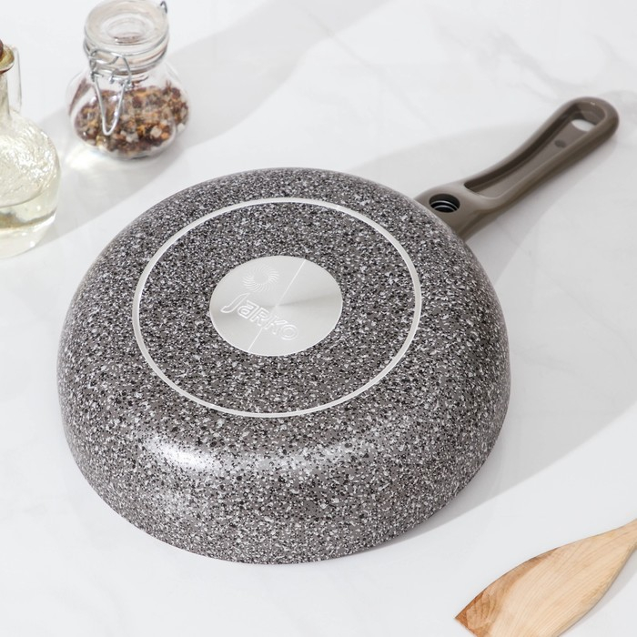 Сковорода Onyx, d=22 см, съёмная ручка, стеклянная крышка, антипригарное покрытие, цвет серый Сковорода Onyx, d=22 см, съёмная ручка, стеклянная крышка, антипригарное покрытие, цвет серый