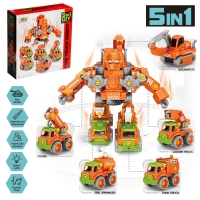 Конструктор винтовой &laquo;Робот пожарный&raquo;, 5 в 1
