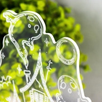 Светильник "Призраки" LED белый 11х9,5х15 см RISALUX