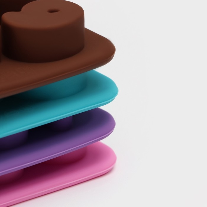 Форма для кондитерских украшений Доляна «Цифры», силикон, 16×16×2 см, 20 ячеек (2,9×2,2 см), цвет МИКС Форма для кондитерских украшений Доляна «Цифры», силикон, 16×16×2 см, 20 ячеек (2,9×2,2 см), цвет МИКС