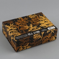 Коробка подарочная новогодняя складная двухсторонняя &laquo;Новый год&raquo;, 16.5 х 12.5 х 5 см, БЕЗ ЛЕНТЫ, Новый год