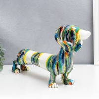 Сувенир полистоун "Такса" подтёки краски 22,5х11х43 см