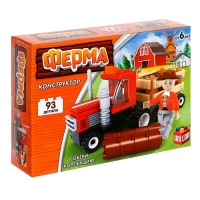 Конструктор Ферма &laquo;Лесозаготовочный грузовик&raquo;, 93 детали