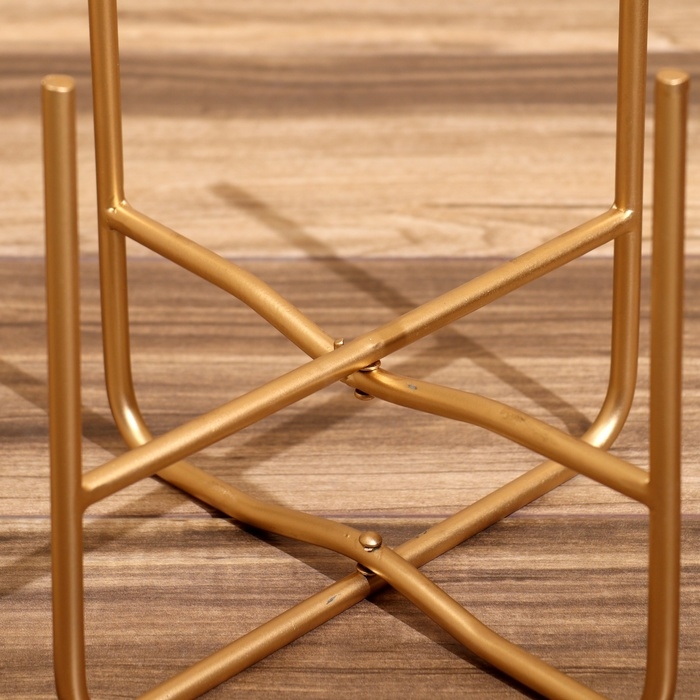 Кашпо на подставке "Хани" металл (набор 2 шт), диаметр 30 и 25 см