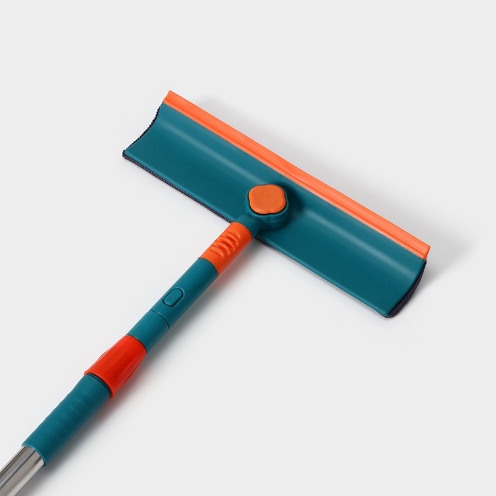 Щётка для окон Raccoon, телескопическая ручка 68(102) см, насадка из микрофибры 28&times;7 см, цвет МИКС