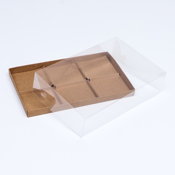 Коробка для муссовых пирожных 6 штук, 26x17x6 Крафт Коробка для муссовых пирожных 6 штук, 26x17x6 Крафт