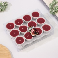 Набор свечей ароматических "Вишня", 24 шт, 5х2,8 см Набор свечей ароматических "Вишня", 24 шт, 5х2,8 см