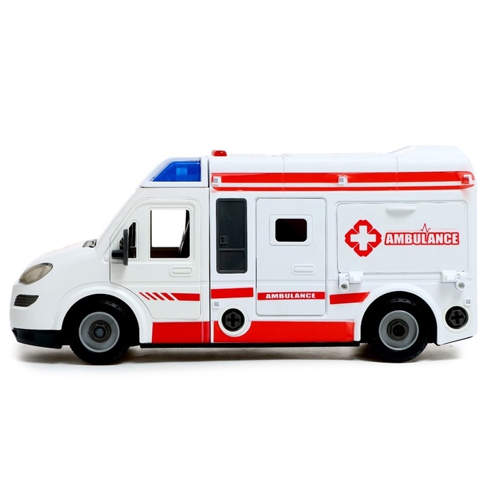 Конструктор винтовой &laquo;Скорая помощь&raquo;, свет, звук, инерция, 50 деталей