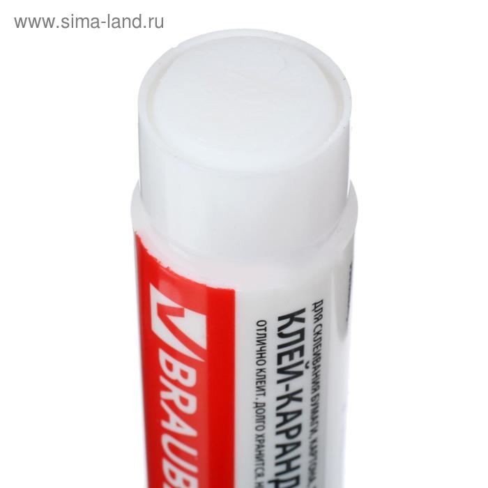 Клeй-карандаш ПВП 25 г BRAUBERG Клeй-карандаш ПВП 25 г BRAUBERG