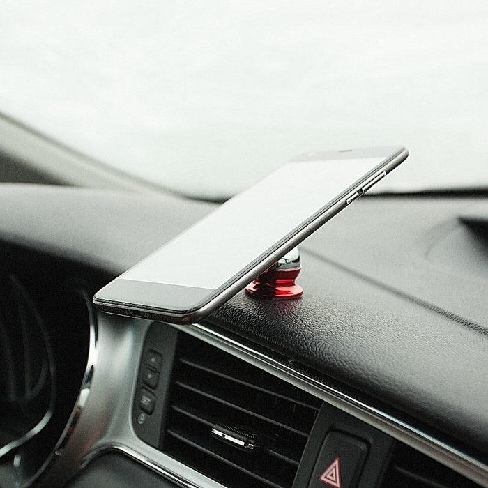 Держатель телефона  магнитный TORSO, усиленный, красный