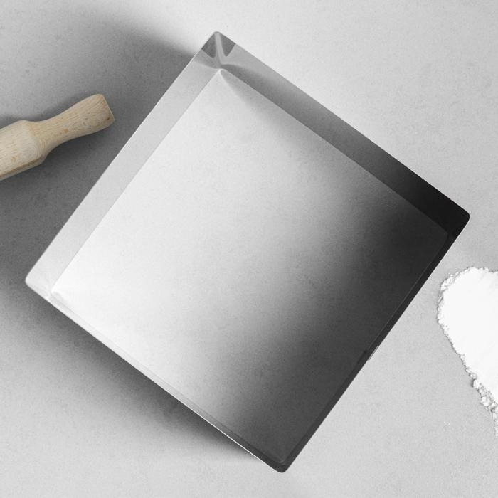 Форма для выпечки и выкладки &laquo;Квадрат&raquo;, h-12 см, 22 х 22 см