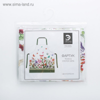 Фартук "Этель" Луговые цветы 70х60 см см, 100% хлопок, саржа 190 гр/м2