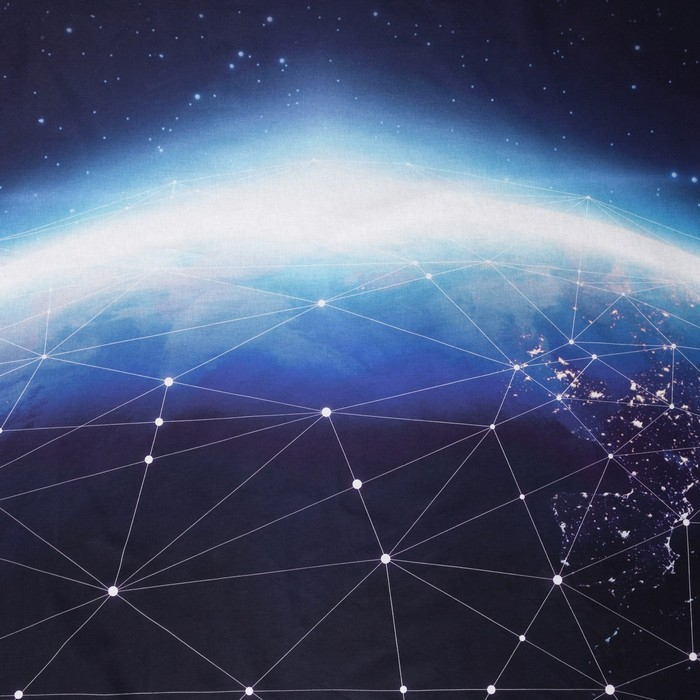 Постельное бельё 1,5 сп. Этель &laquo;Бесконечность&raquo; 145&times;210 см, 150&times;210 см, 50&times;70 см-1 шт, поплин, 100 % хлопок