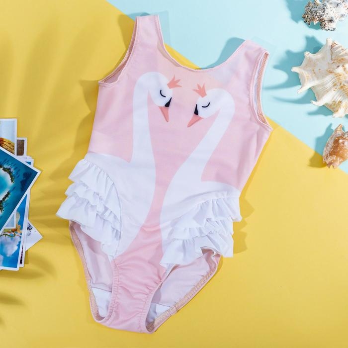 Купальник детский KAFTAN &laquo;Лебедь&raquo;, рост 98-104 (30)