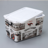 Контейнер для хранения с крышкой &laquo;Венеция&raquo;, 35 л, 50,5&times;31&times;30 см, на колёсиках, цвет белый