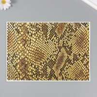 Новогодняя декупажная карта "Кожа питона", плотность 45 г/м2, формат А4 Новогодняя декупажная карта "Кожа питона", плотность 45 г/м2, формат А4