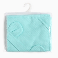 Детский вафельный уголок Экономь и Я 90х90 см, небесный, 100% хлопок, 200 г/м2 Детский вафельный уголок Экономь и Я 90х90 см, небесный, 100% хлопок, 200 г/м2