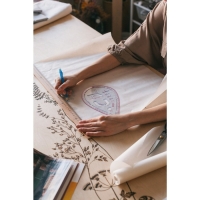 Лекало портновское метрическое &laquo;Капля&raquo;, с проймой, 20,5 &times; 13,3 см, толщина 0,5 мм, цвет прозрачный