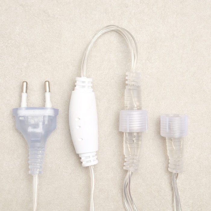 Гирлянда «Сеть» 2 × 3 м, IP44, УМС, прозрачная нить, 384 LED, свечение тёплое белое, 220 В Гирлянда «Сеть» 2 × 3 м, IP44, УМС, прозрачная нить, 384 LED, свечение тёплое белое, 220 В