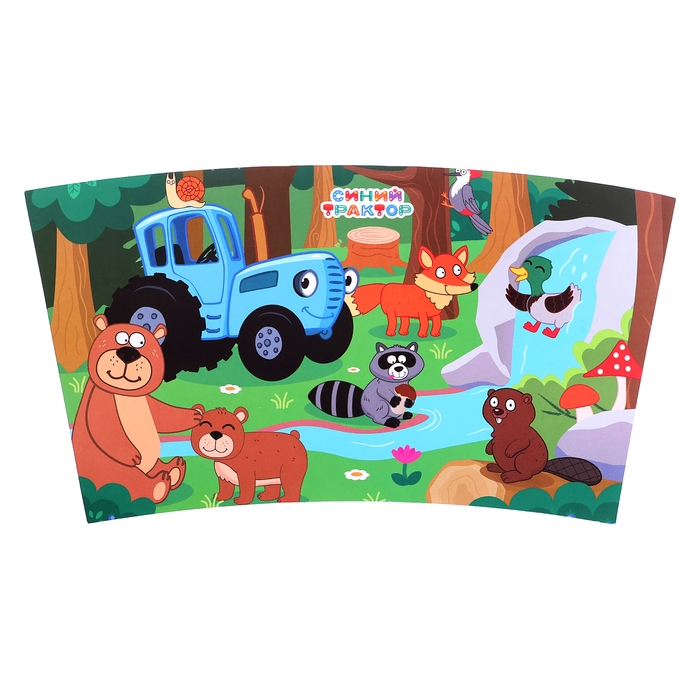 Пазл в термостакане &laquo;Синий трактор: Лесные жители&raquo;, 54 элемента, 250 мл