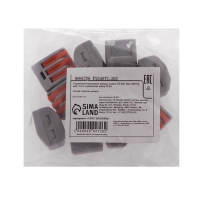 Строительно-монтажная клемма, СК-329, 32А, 0,08-2,5 мм2, 3 отв.,с рычажком, набор 10 шт Строительно-монтажная клемма, СК-329, 32А, 0,08-2,5 мм2, 3 отв.,с рычажком, набор 10 шт