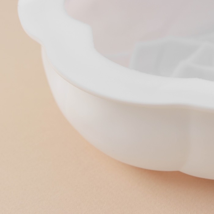 Форма для муссовых десертов и выпечки KONFINETTA «Роза», 17×5,5 см, цвет белый Форма для муссовых десертов и выпечки KONFINETTA «Роза», 17×5,5 см, цвет белый