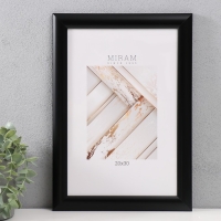 Фоторамка пластик Gallery 20х30 см, 277 чёрный (пластиковый экран)