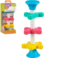 Развивающая игрушка пирамидка &laquo;Закрути меня&raquo; с шестеренками, погремушка, Крошка Я