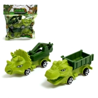 Набор грузовиков &laquo;Парк животных. Динозавры&raquo;, инерция, МИКС