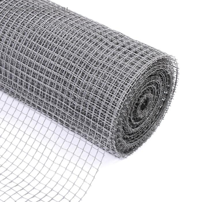 Сетка садовая, 1 &times; 20 м, ячейка ромб 15 &times; 15 мм, пластиковая, серая, Greengo