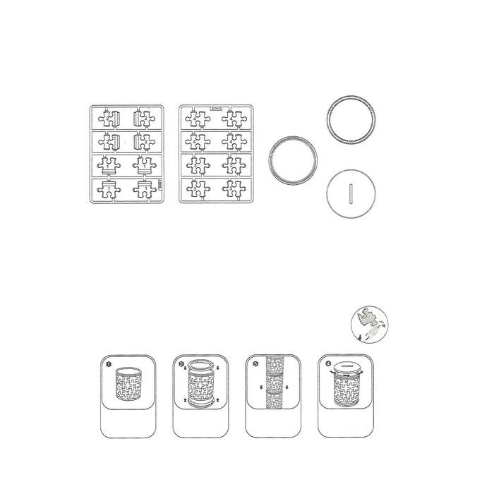 Пазл 3D кристаллический &laquo;Карандашница&raquo;, 51 деталь, цвета МИКС