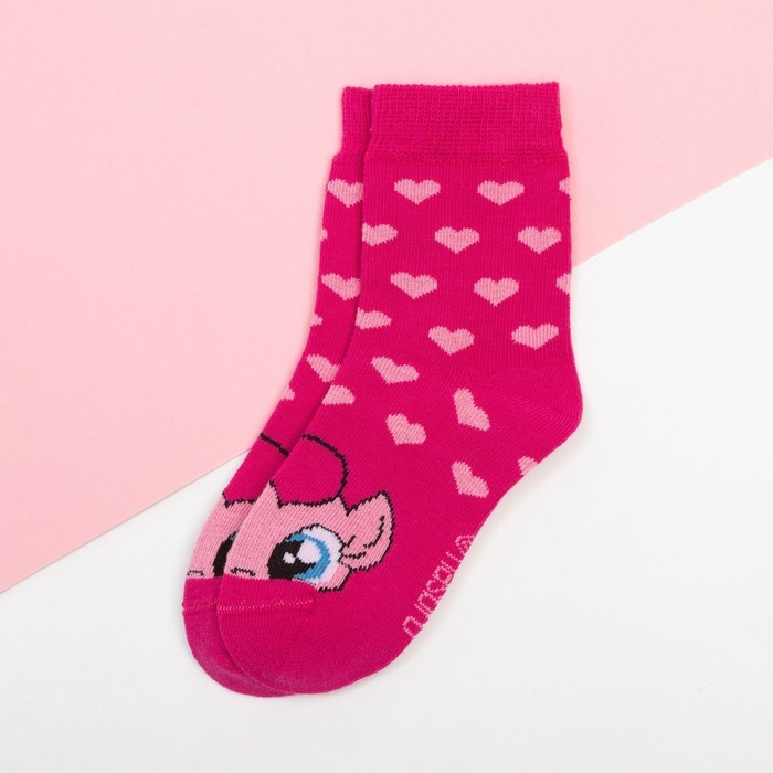 Носки детские &laquo;Пинки Пай&raquo;, Мой маленький пони, 14-16 см